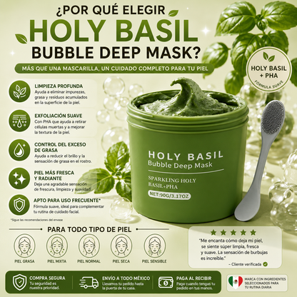 Mascarilla Facial Bubble Deep con Holy Basil