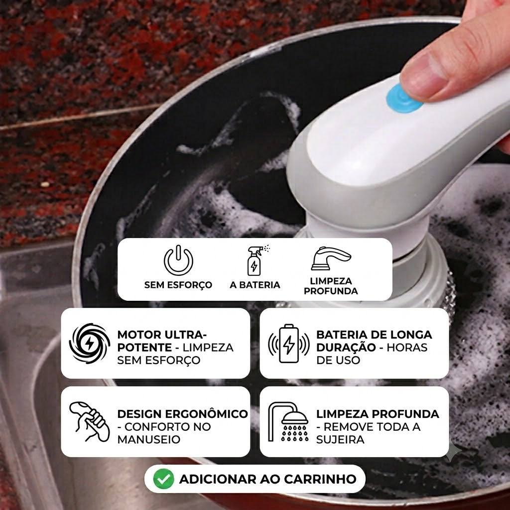 ✨ CleanPro 5 en 1 – Sistema de Limpieza Profunda para Todo el Hogar