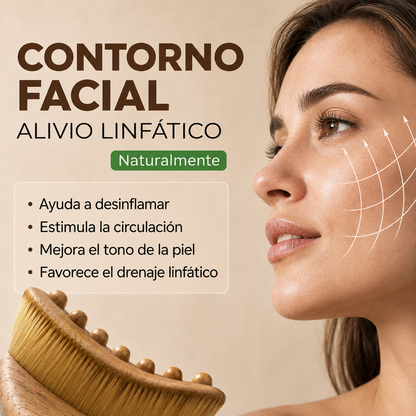 LinfaBrush™ – Cepillo Facial para Contorno y Masaje