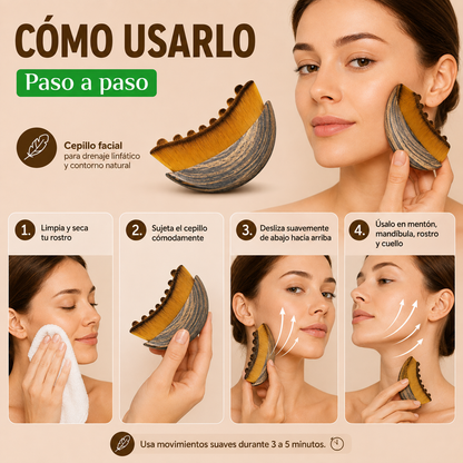 LinfaBrush™ – Cepillo Facial para Contorno y Masaje