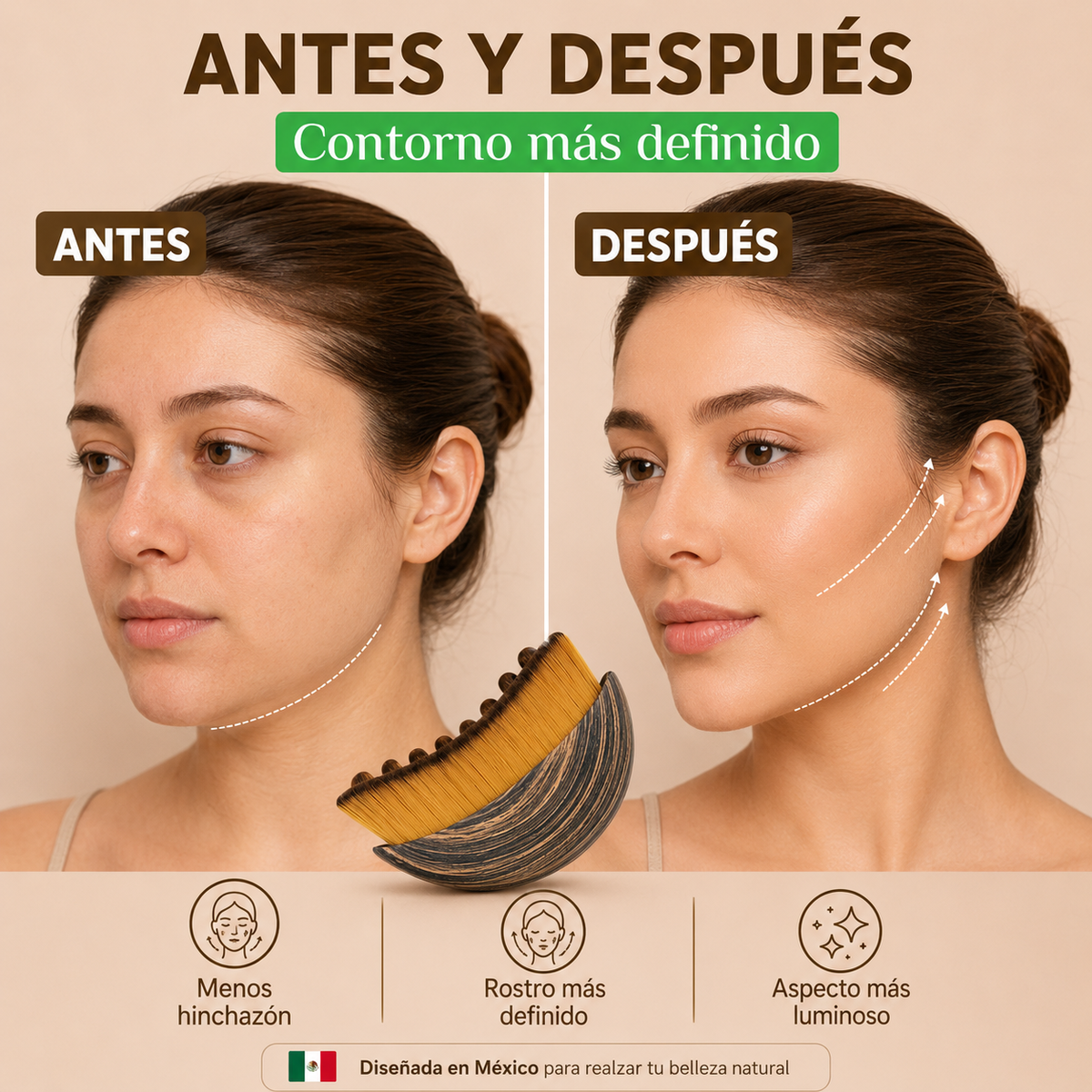 LinfaBrush™ – Cepillo Facial para Contorno y Masaje