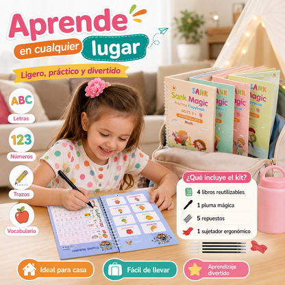 Kit Educativo Reutilizable para Aprender, Escribir y Divertirse ✨
