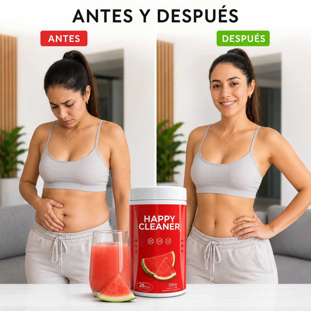 HAPPY CLEANER™ SANDÍA – FÓRMULA PREMIUM DE 14 SOBRES.