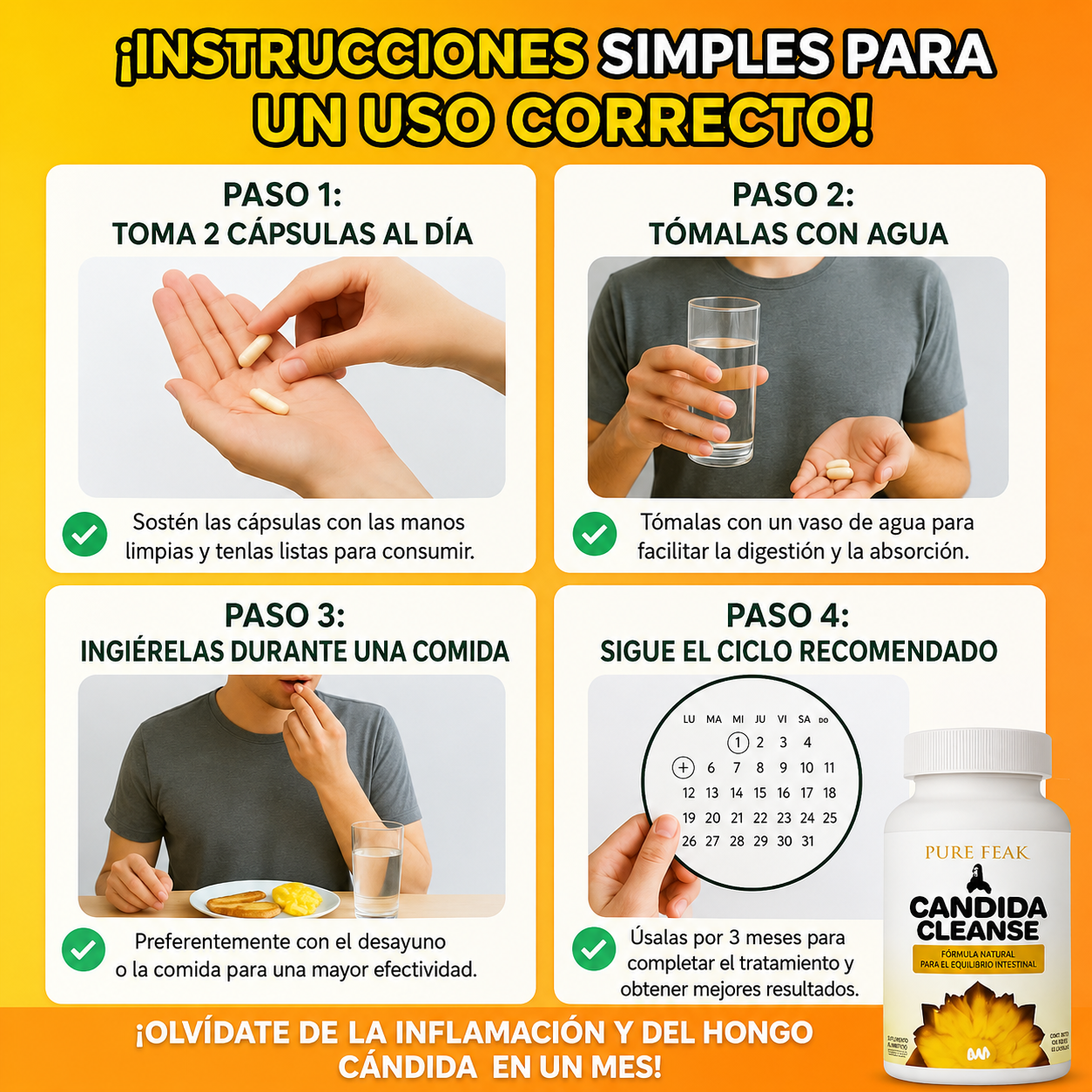 Candida Cleanse™ Equilibrio Digestivo Diario