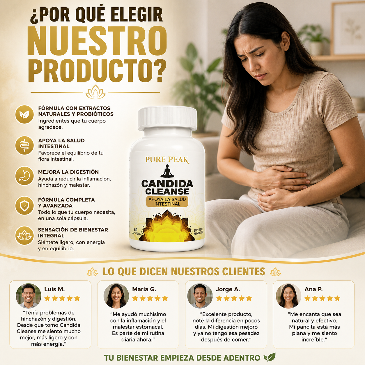 Candida Cleanse™ Equilibrio Digestivo Diario