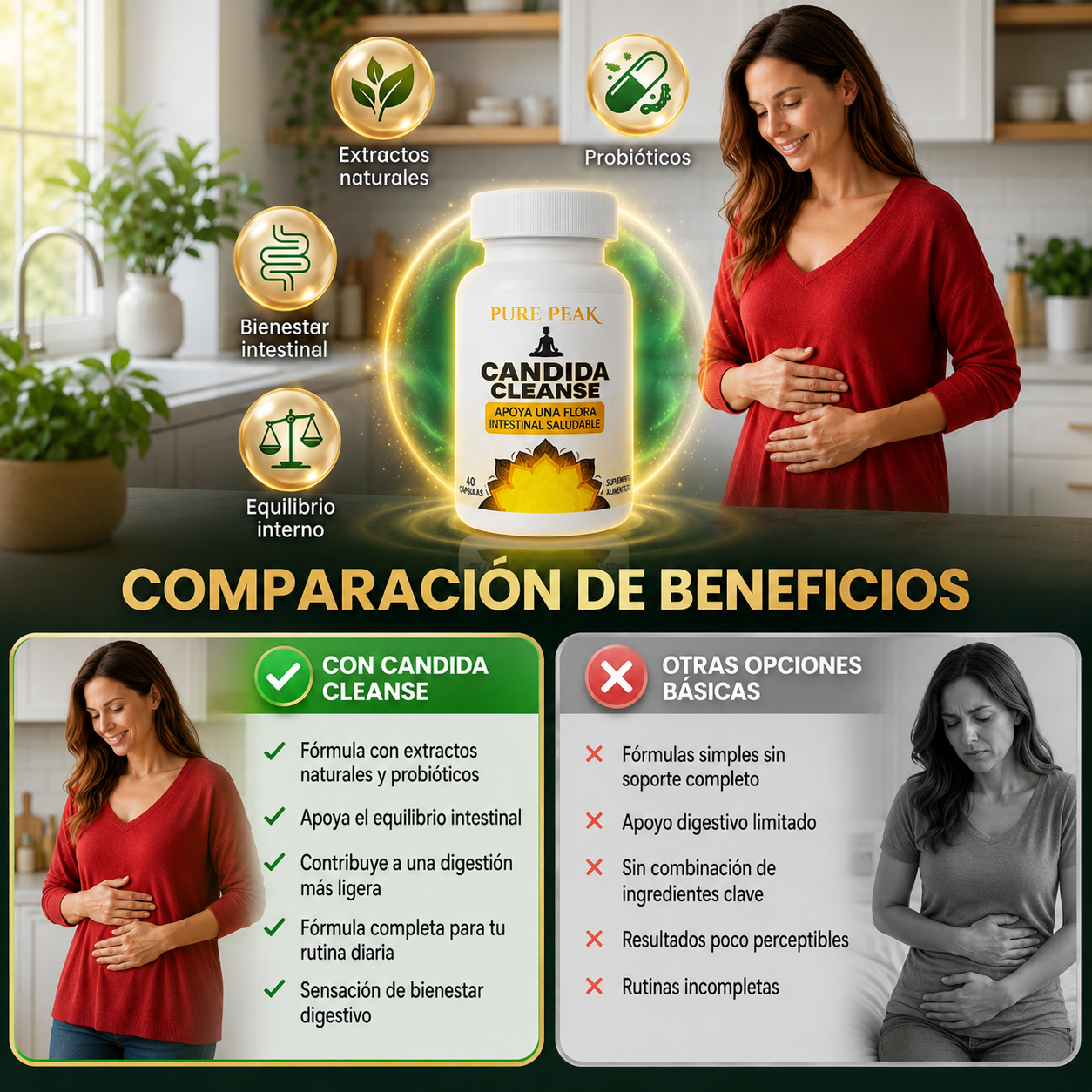 Candida Cleanse™ Equilibrio Digestivo Diario