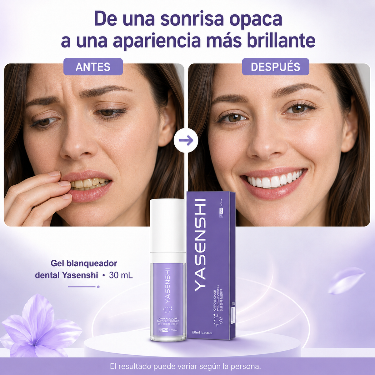 Gel Blanqueador Dental Yasenshi Antimanchas