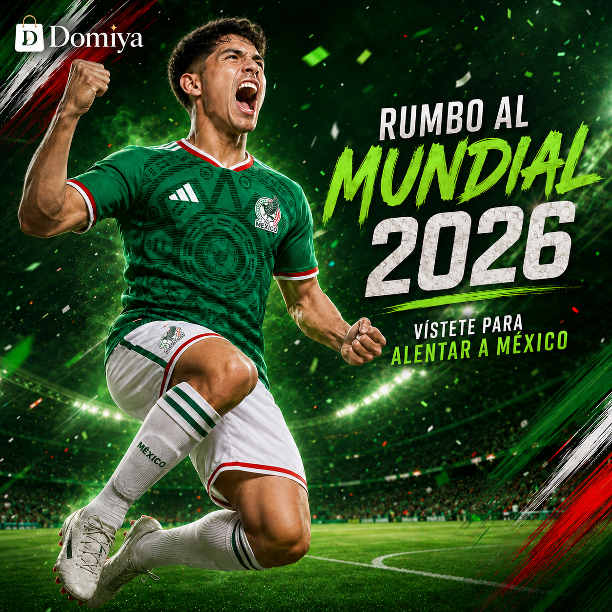 Pasión Verde 2026 – Camiseta Inspirada en México