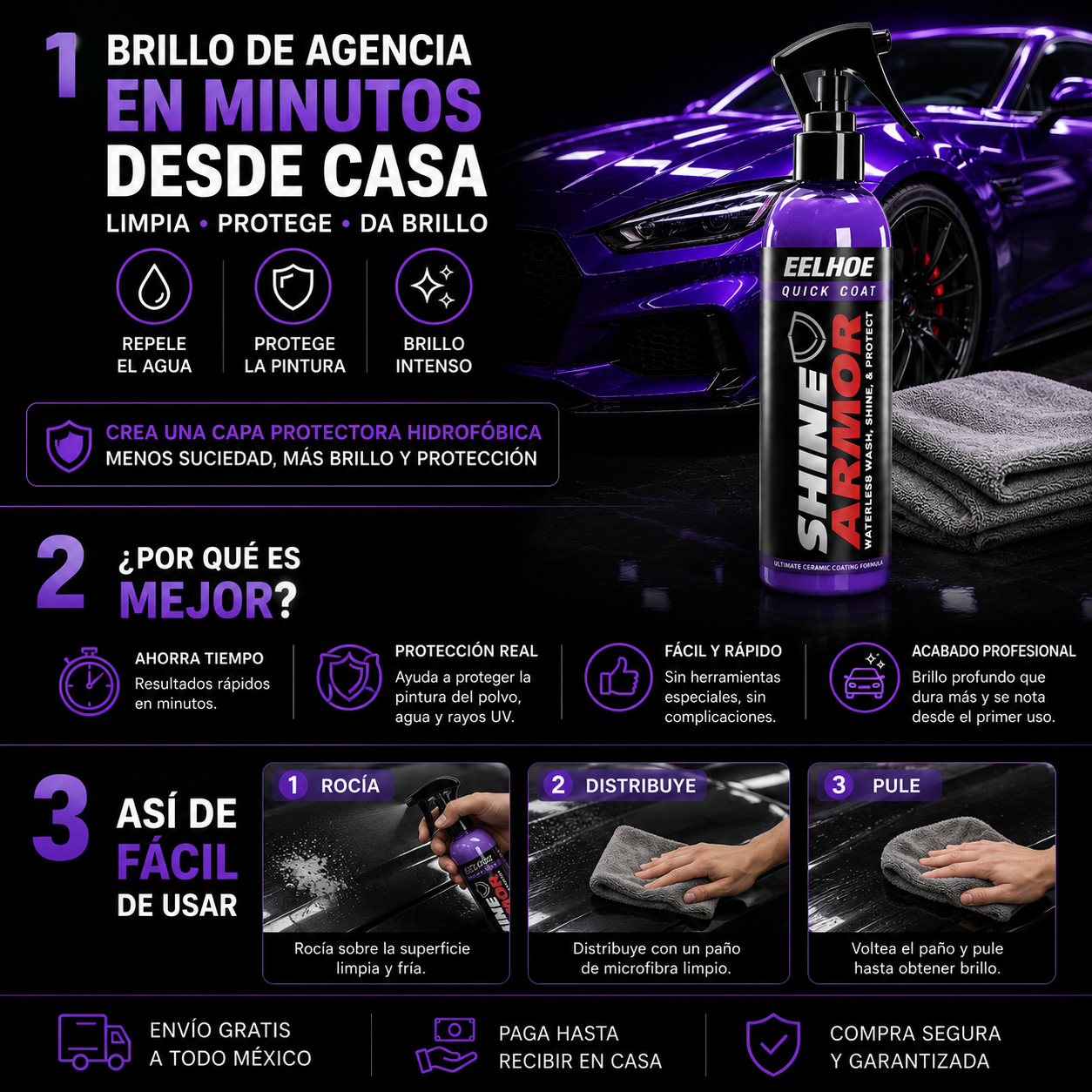 ArmorShine™ – Spray Cerámico de Brillo Extremo