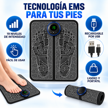 Masajeador Eléctrico de Pies con Calor Relajante.