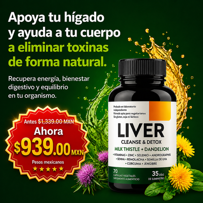Fórmula para Desintoxicar y Regenerar tu Hígado